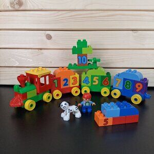 Lego Duplo Number Train 10558 Boy & Dog 31 Piece Set-No Box or instructions